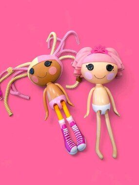 Vintage Lot Of 2 Super Sweet Full Sized Lalaloopsy Dolls MGA